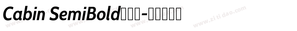 Cabin SemiBold手机版字体转换